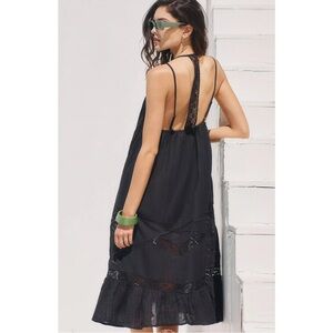 ANTHROPOLOGIE NWT CROCHET TRIM GAUZE DRESS